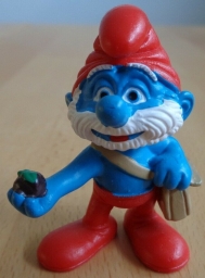 Grand Schtroumpf avec sac et baie