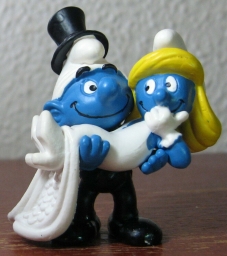 Schtroumpf et Schtroumpfette mariés
