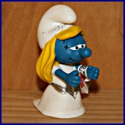 Schtroumpfette mariée