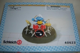 Schtroumpf à la batterie