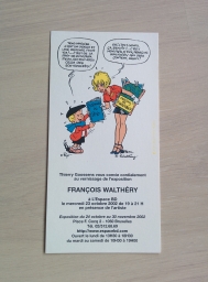 Invitation au vernissage de l'exposition François Walthéry