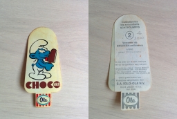 Autocollant Ola Schtroumpf avec une glace - Numéro 2