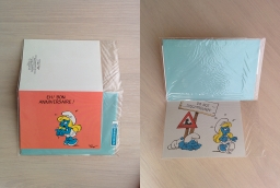 Carte d'anniversaire Schtroumpfette