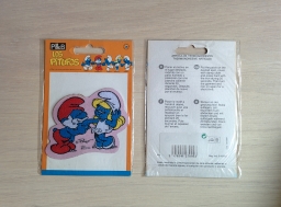 Écusson à coudre Grand Schtroumpf & Schtroumpfette