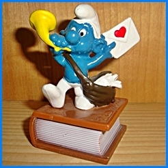 Timbre / Tampon encreur - Schtroumpf facteur