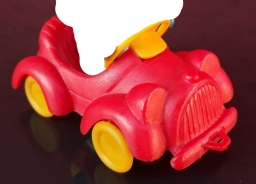 Schtroumpf en voiture