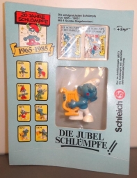 Schtroumpf avec harpe