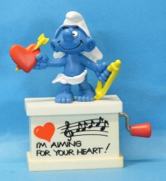 Schtroumpf ange/cupidon avec arc