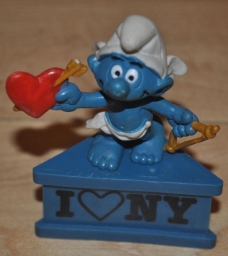 Schtroumpf ange/cupidon avec arc