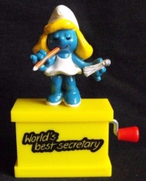 Schtroumpfette secrétaire