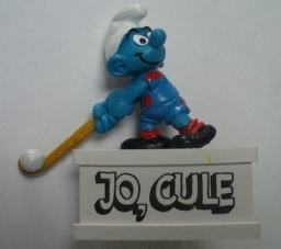 Schtroumpf joueur de hockey sur gazon