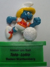 Schtroumpfette footballeuse