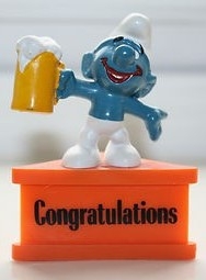 Schtroumpf avec bière