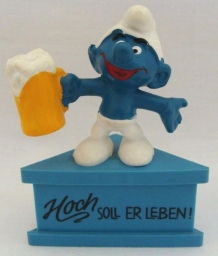 Schtroumpf avec bière