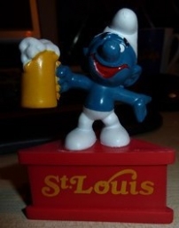 Schtroumpf avec bière