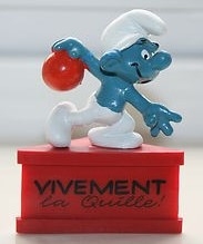 Schtroumpf joueur de bowling
