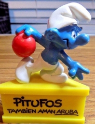 Schtroumpf joueur de bowling