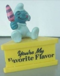 Bébé Schtroumpf avec glace