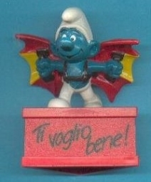 Schtroumpf avec deltaplane