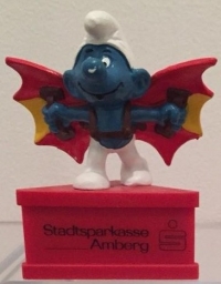 Schtroumpf avec deltaplane