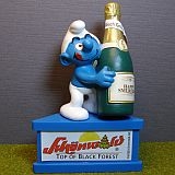 Schtroumpf bouteille de champagne