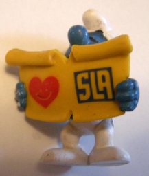 Schtroumpf chanteur avec partition