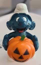Schtroumpf avec citrouille