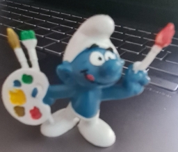 Schtroumpf peintre
