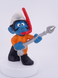 Schtroumpf en tenue de plongée / plongeur