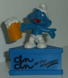 Schtroumpf avec bière