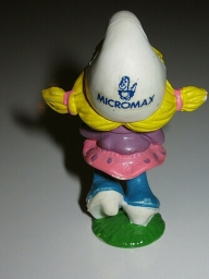 Schtroumpfette écolière