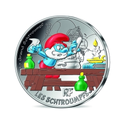 Pièce en argent 50€ - Grand Schtroumpf