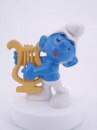 Schtroumpf avec harpe