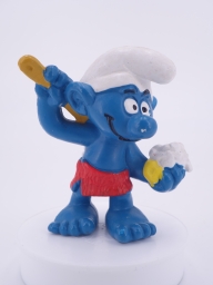 Schtroumpf qui se lave (sauna)