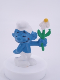 Schtroumpf courtisant avec fleur (rendez-vous)