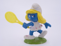 Schtroumpfette joueuse de tennis