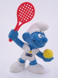 Schtroumpf joueur de tennis
