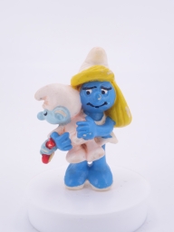 Schtroumpfette avec bébé