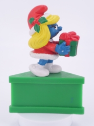 Schtroumpfette de Noël avec cadeau