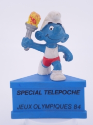 Schtroumpf olympique porteur de torche (grand)
