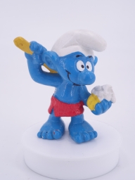 Schtroumpf qui se lave (sauna)