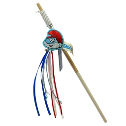 Canne à pêche brodée - Grand Schtroumpf