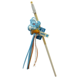 Canne à pêche volante - Schtroumpf à Lunettes