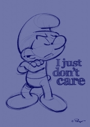 Impression sur tableau en métal - Just Dont Care