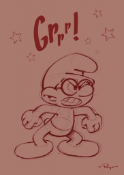 Impression sur tableau en métal - Grrr!