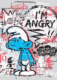 Impression sur tableau en métal - I\'m angry