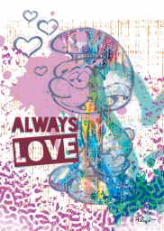 Impression sur tableau en métal - Always love