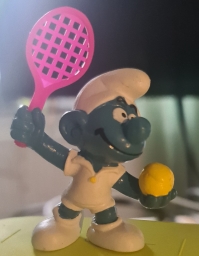 Schtroumpf joueur de tennis