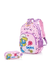 Smurfette backpack + case