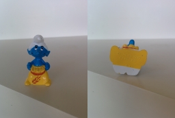 Schtroumpf avec un sac de blé